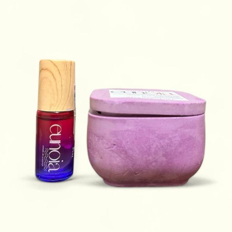 Dupla Eunoia: Roll-On e Vela Aromática (edição limitada)